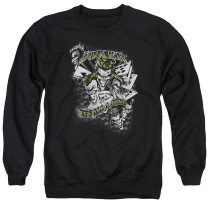 Batman Its All A Joke Mens Crewneck Sweatshirt Black