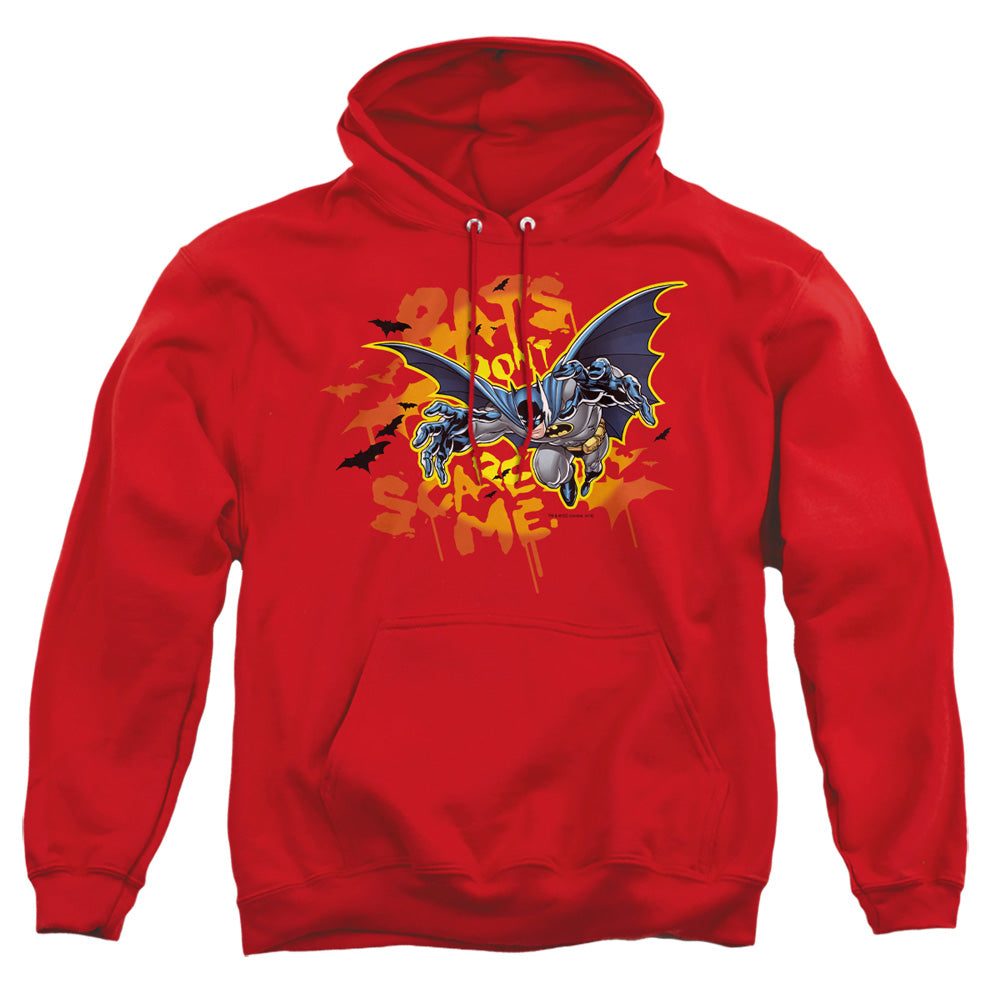 Batman Bats Dont Scare Me Mens Hoodie Red
