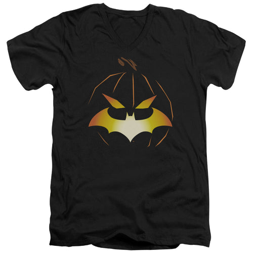 Batman Jack Obat Mens Slim Fit V Neck T Shirt Black