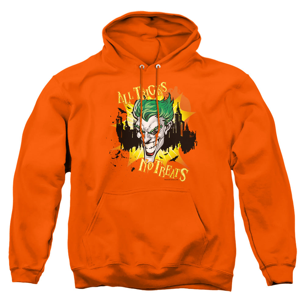 Batman All Tricks  No Treats Mens Hoodie Orange