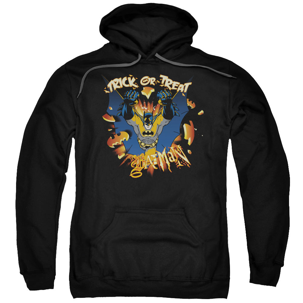 Batman Pumpkin Burst Mens Hoodie Black