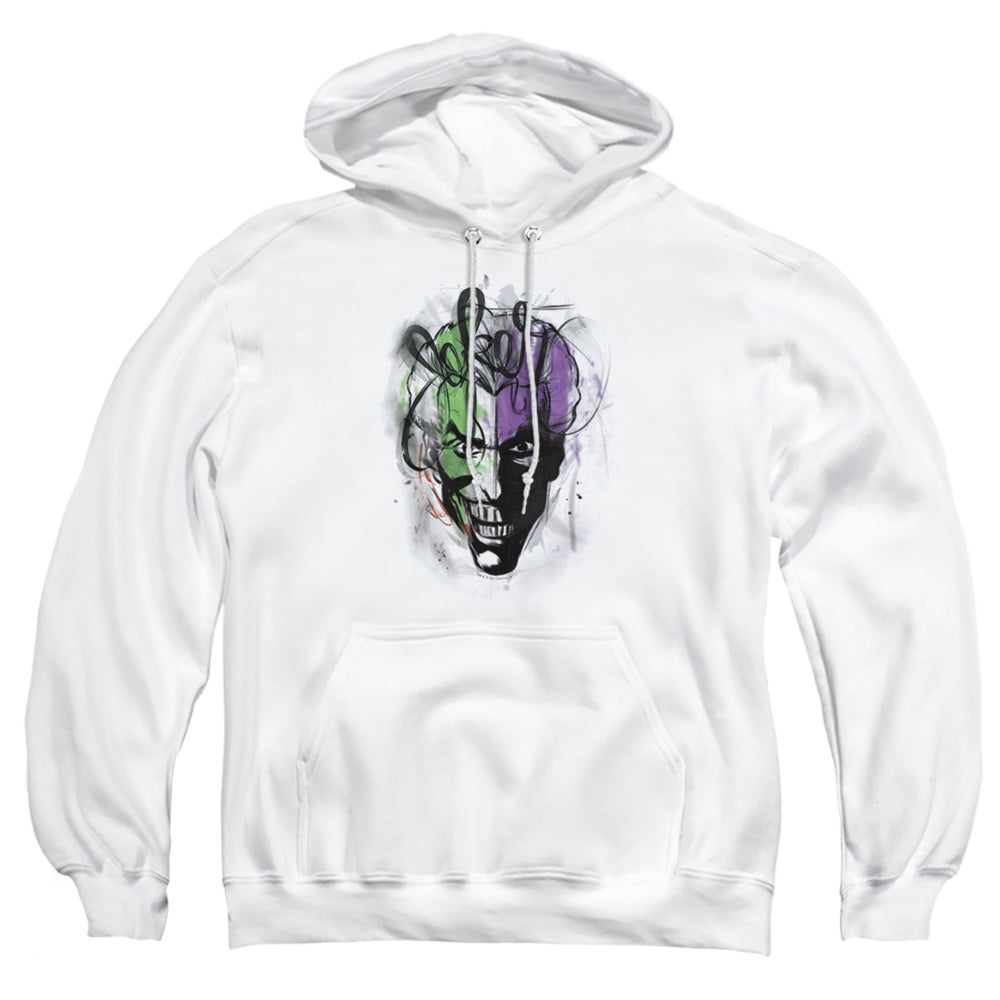 Batman Joker Airbrush Mens Hoodie White