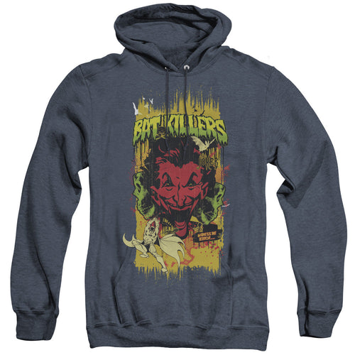 Batman Bat Killers 2 Heather Mens Hoodie Navy Blue