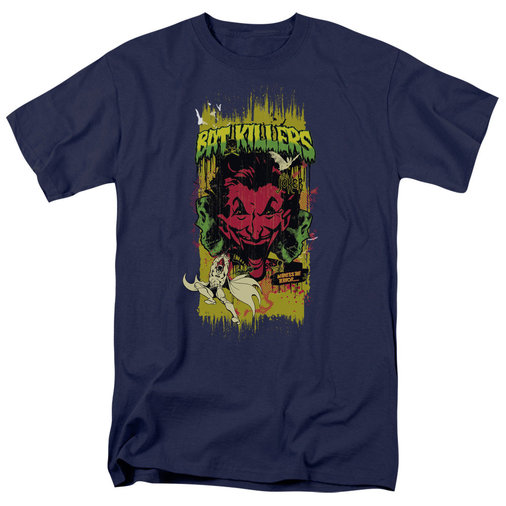 Batman Bat Killers 2 Mens T Shirt Navy