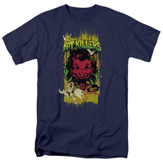 Batman Bat Killers 2 Mens T Shirt Navy