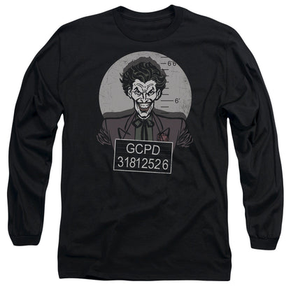 Batman Busted! Mens Long Sleeve Shirt Black