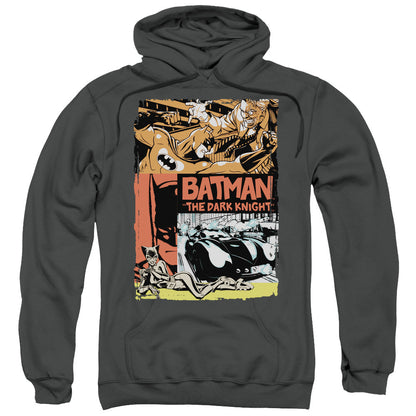 Batman Old Movie Poster Mens Hoodie Charcoal
