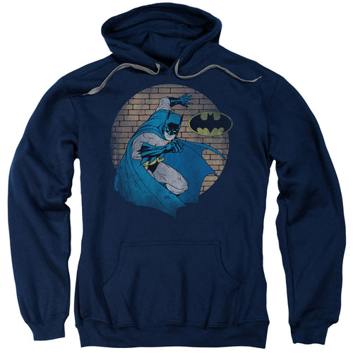 Batman In The Spotlight Mens Hoodie Navy Blue
