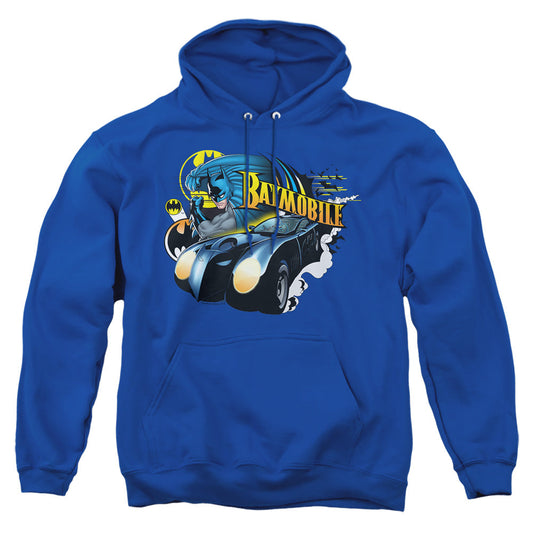 Batman Batmobile Mens Hoodie Royal