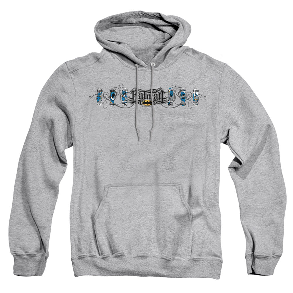 Batman Skateboard Bats Mens Hoodie Athletic Heather