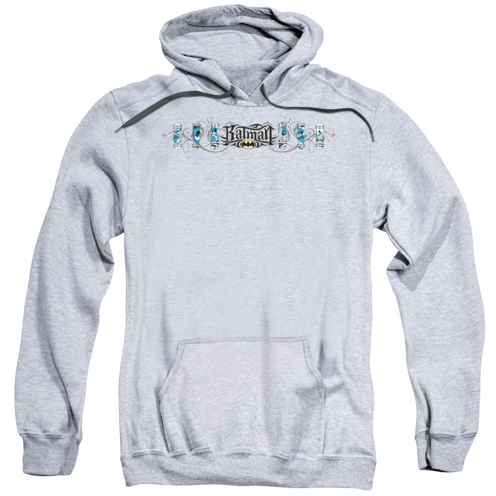 Batman Skateboard Bats Mens Hoodie Athletic Heather