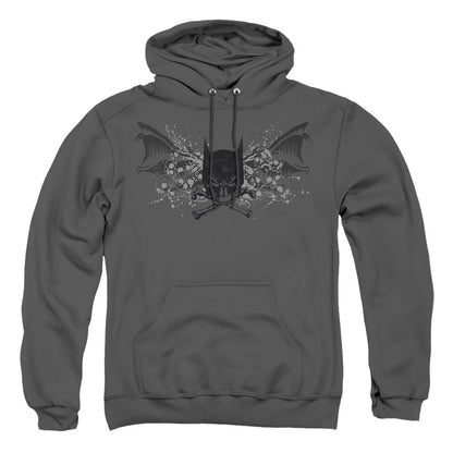 Batman Ill Omen Mens Hoodie Charcoal