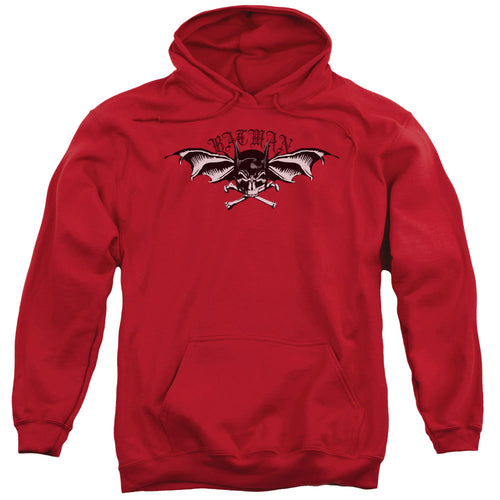 Batman Wings Of Wrath Mens Hoodie Red