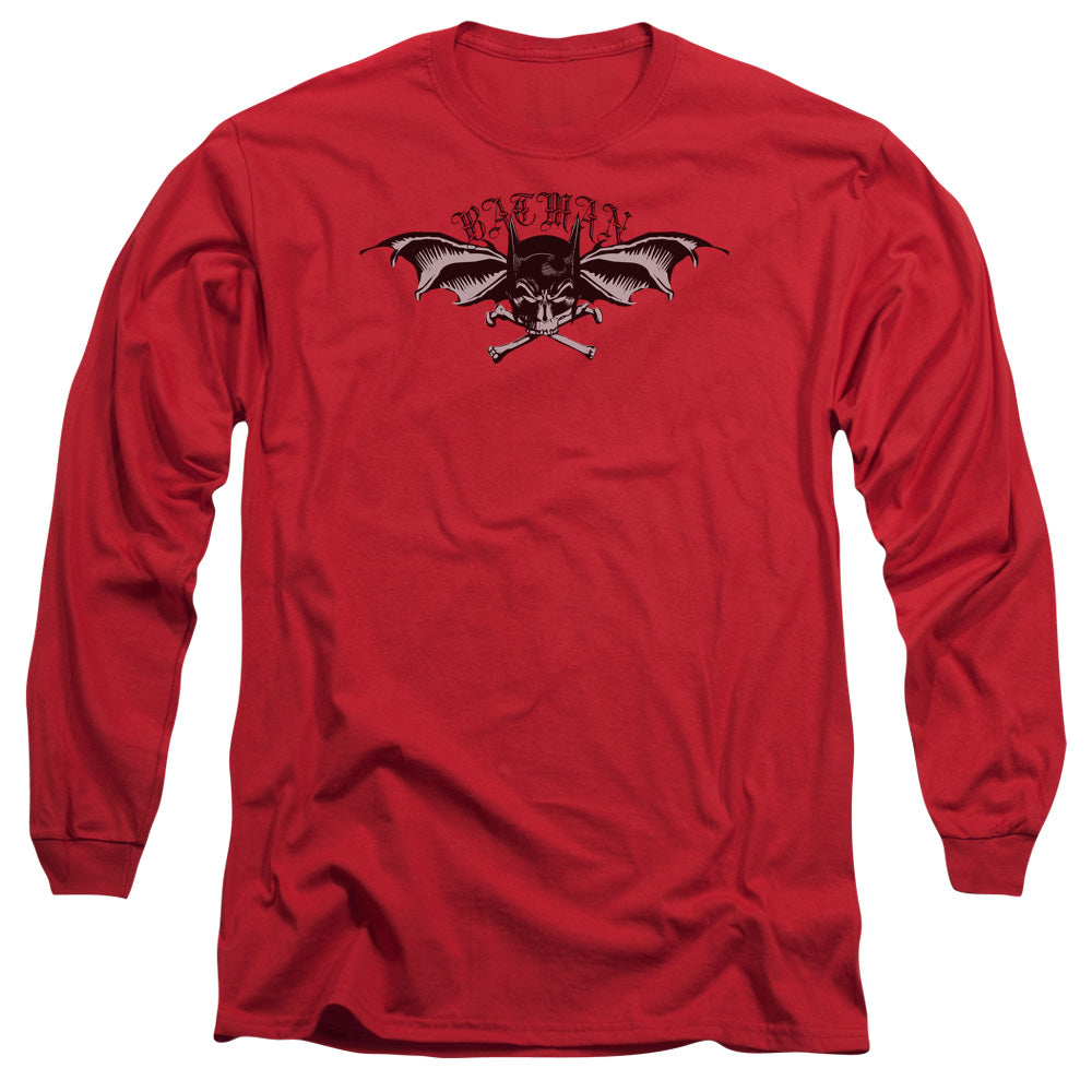 Batman Wings Of Wrath Mens Long Sleeve Shirt Red