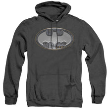 Load image into Gallery viewer, Batman Steel Wall Shield Heather Mens Hoodie Black
