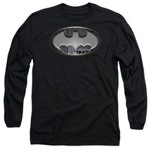 Load image into Gallery viewer, Batman Steel Wall Shield Mens Long Sleeve Shirt Black
