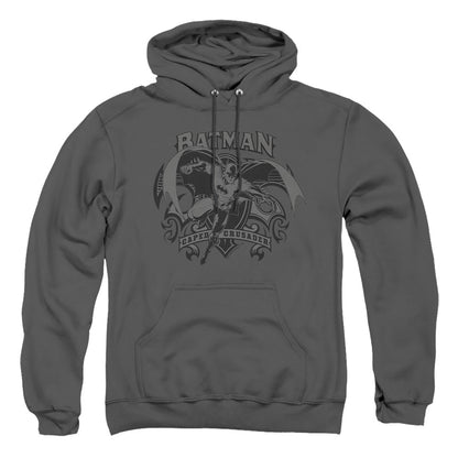 Batman Crusade Mens Hoodie Charcoal
