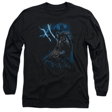 Load image into Gallery viewer, Batman Lightning Strikes Mens Long Sleeve Shirt Black
