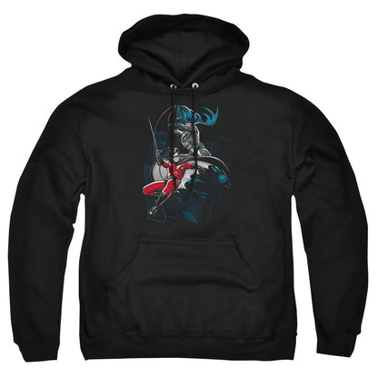 Batman Black And White Mens Hoodie Black