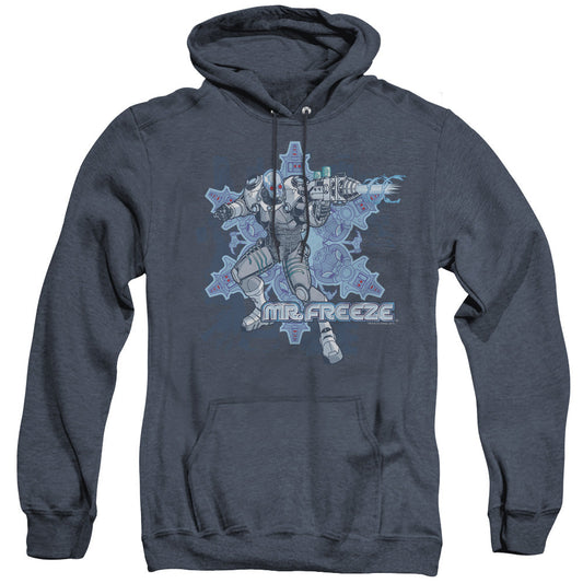 Batman Mr Freeze Heather Mens Hoodie Navy