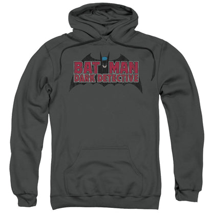 Batman Dark Detective Mens Hoodie Charcoal
