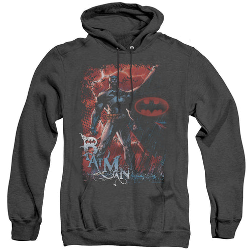 Batman Gotham Reign Heather Mens Hoodie Black