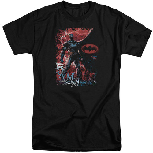 Batman Gotham Reign Mens Tall T Shirt Black
