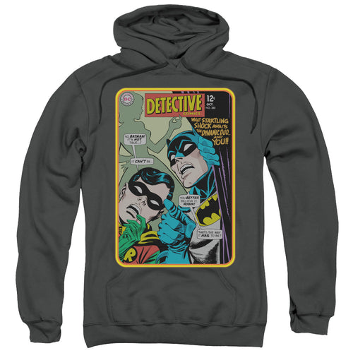 Batman Detective #380 Mens Hoodie Charcoal