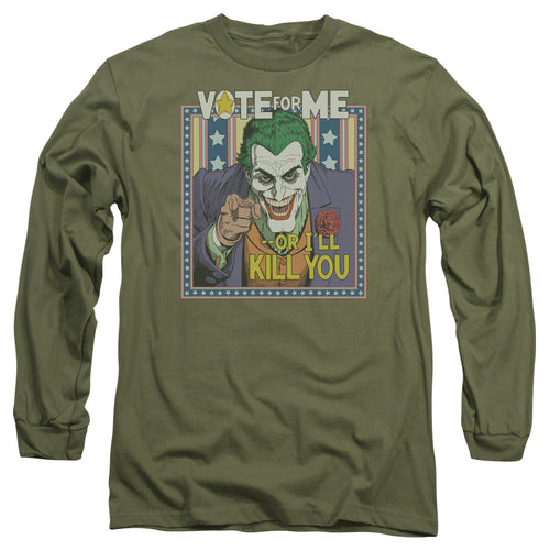 Batman Dark Detective #1 Mens Long Sleeve Shirt Military Green