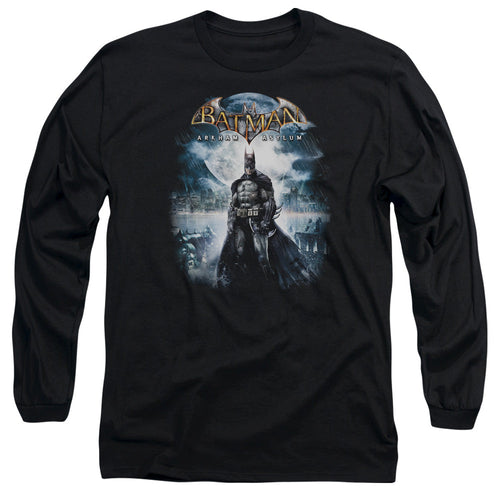 Batman Aa Game Cover Mens Long Sleeve Shirt Black