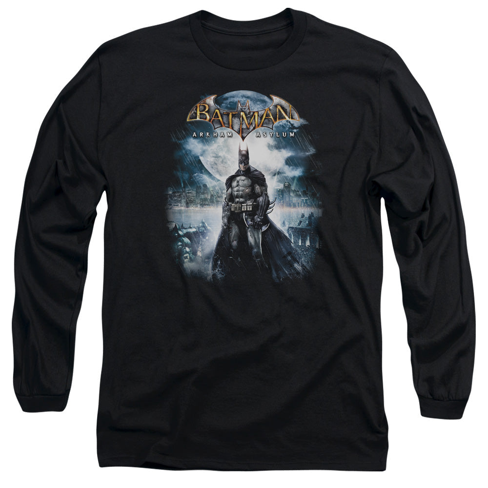 Batman Aa Game Cover Mens Long Sleeve Shirt Black