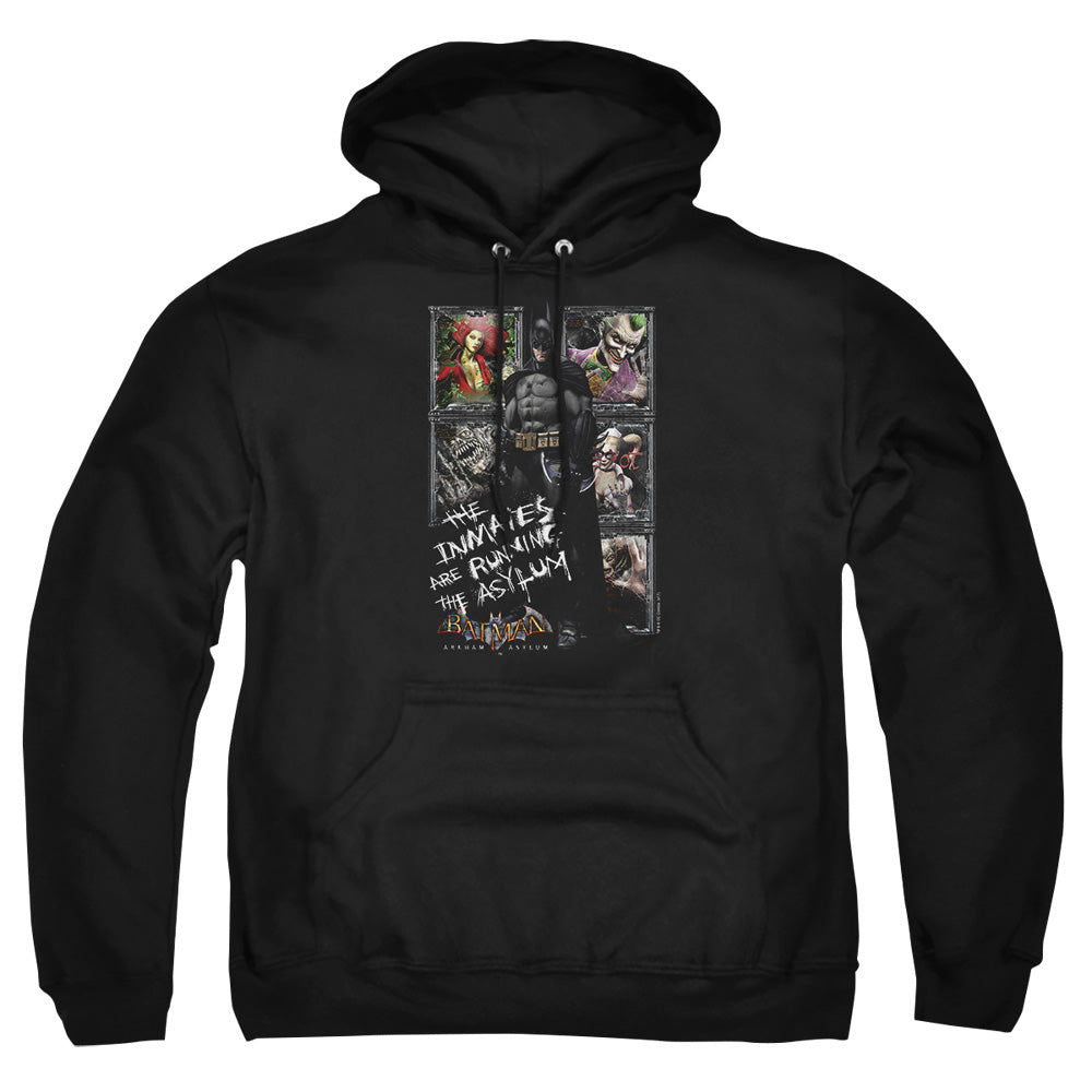 Batman Aa Running The Asylum Mens Hoodie Black