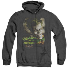 Load image into Gallery viewer, Batman Aa Welcome To The Madhouse Heather Mens Hoodie Black
