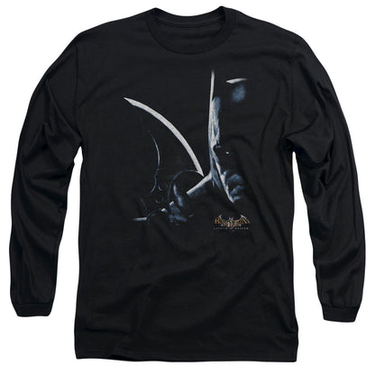 Batman Aa Arkham Batman Mens Long Sleeve Shirt Black