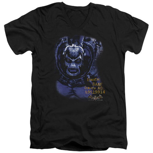 Batman Aa Arkham Bane Mens Slim Fit V Neck T Shirt Black