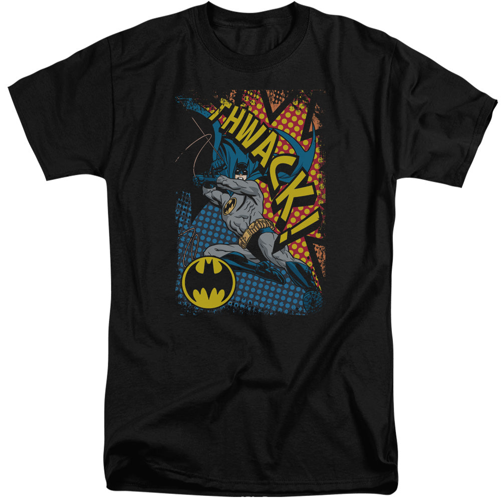 Batman Thwack Mens Tall T Shirt Black