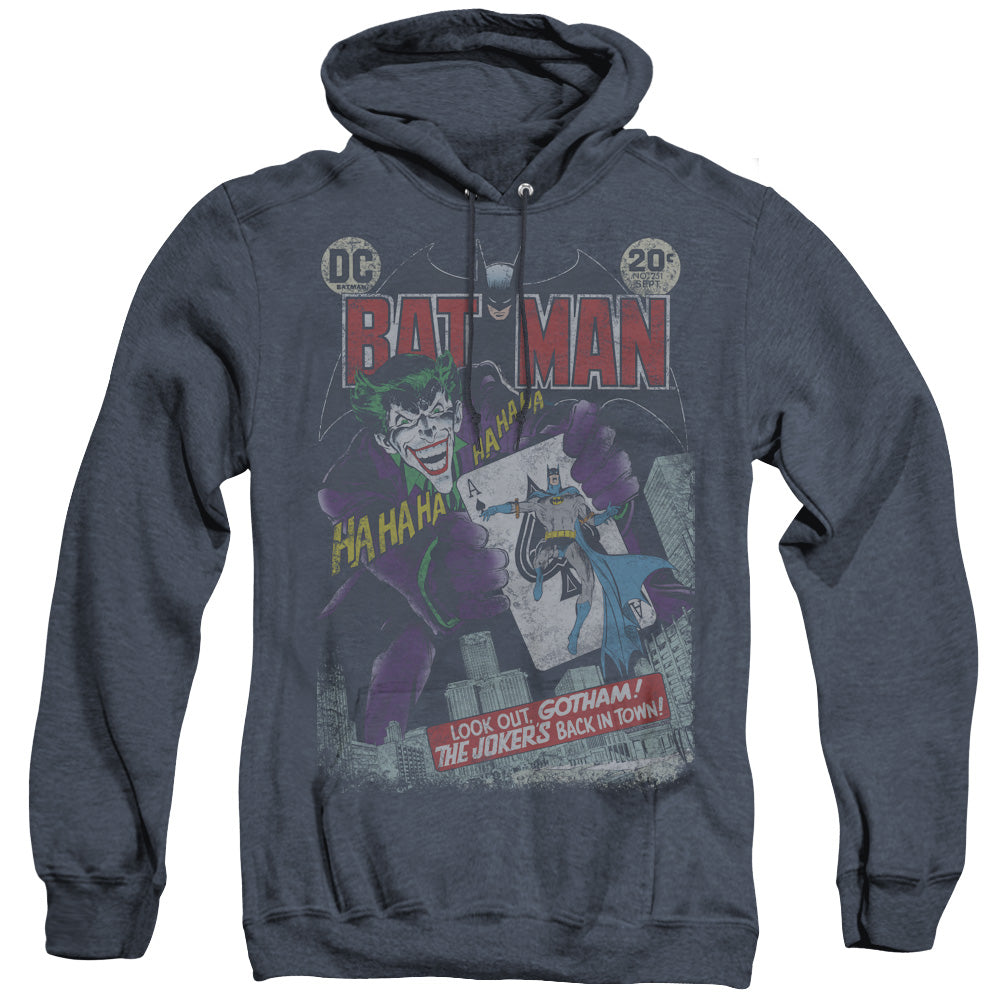 Batman #251 Distressed Heather Mens Hoodie Navy