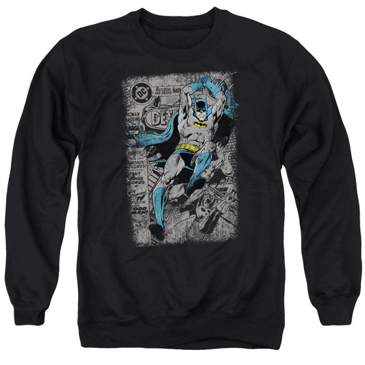 Batman Detective #487 Distress Mens Crewneck Sweatshirt Black