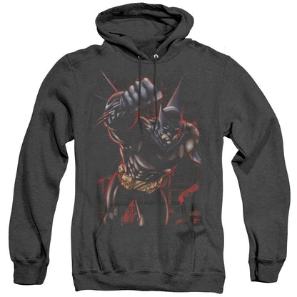 Batman Crimson Knight Heather Mens Hoodie Black