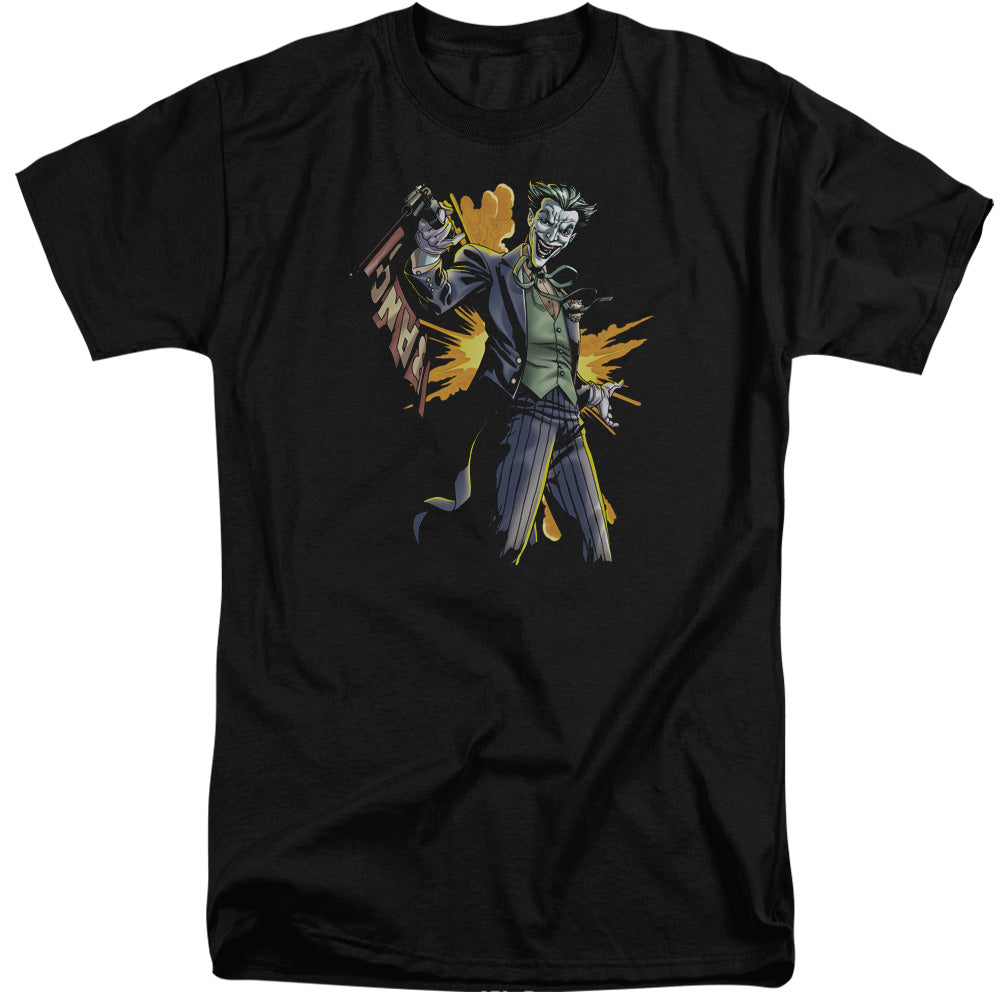 Batman Joker Bang Mens Tall T Shirt Black