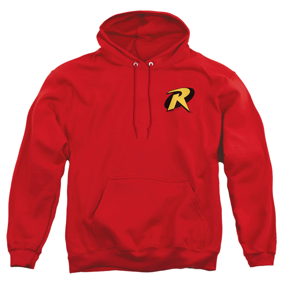 Batman Robin Logo Mens Hoodie Red