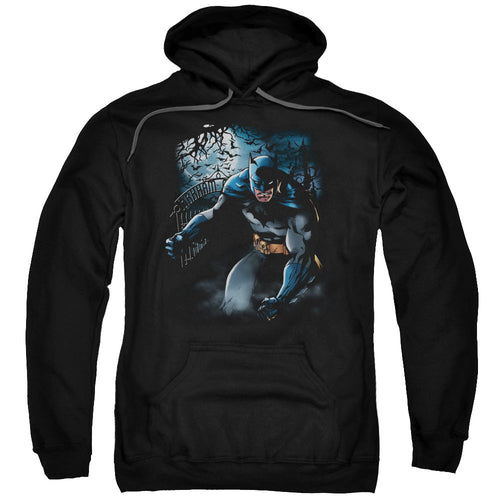 Batman Light Of The Moon Mens Hoodie Black