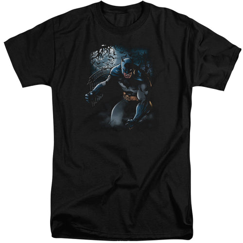 Batman Light Of The Moon Mens Tall T Shirt Black