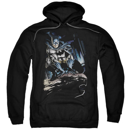 Batman Perched Mens Hoodie Black