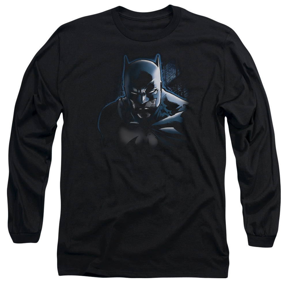Batman Dont Mess With The Bat Mens Long Sleeve Shirt Black