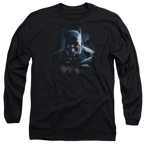 Batman Dont Mess With The Bat Mens Long Sleeve Shirt Black