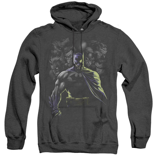 Batman Villains Unleashed Heather Mens Hoodie Black