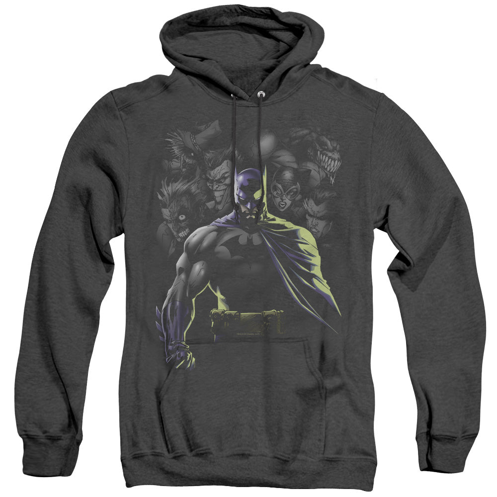 Batman Villains Unleashed Heather Mens Hoodie Black