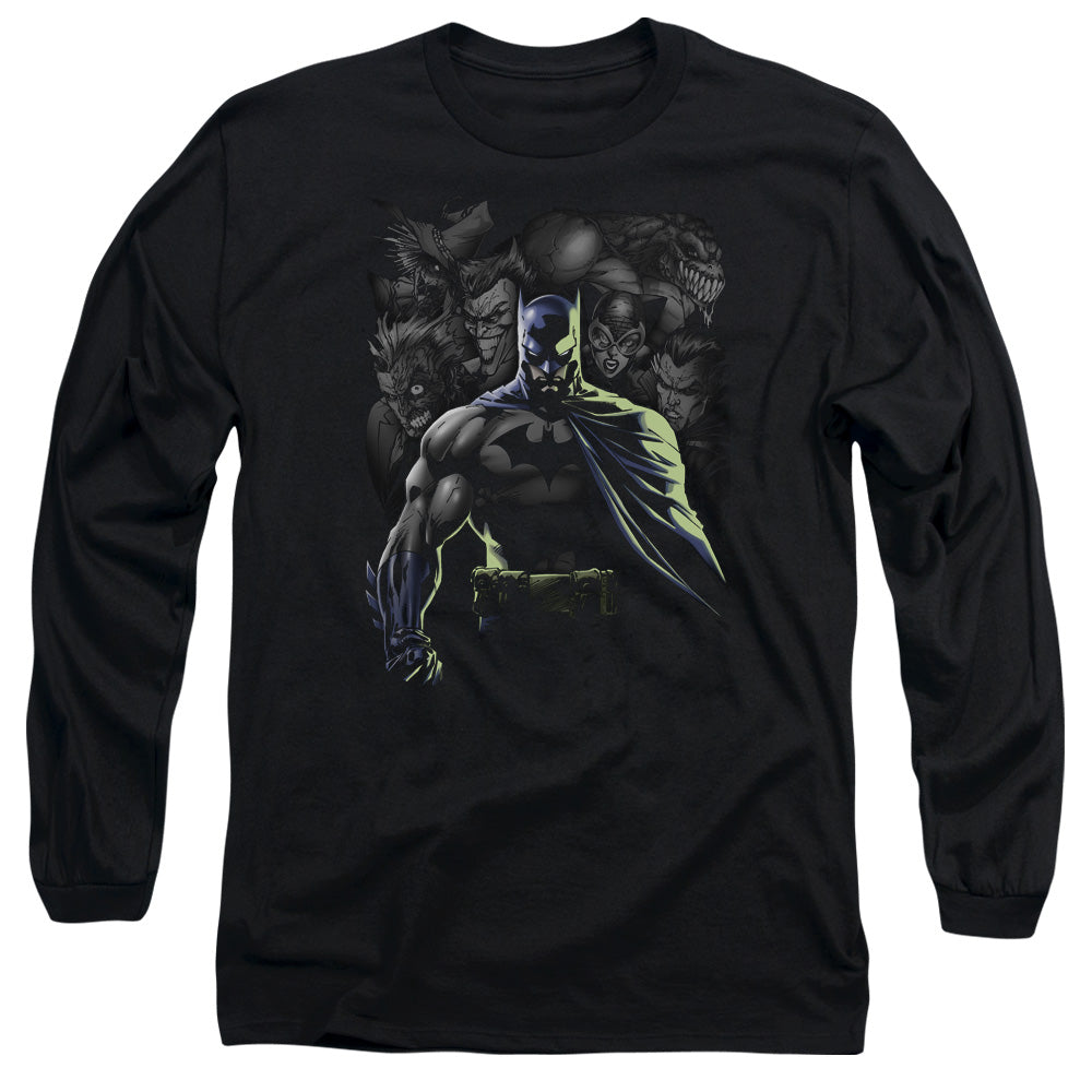Batman Villains Unleashed Mens Long Sleeve Shirt Black