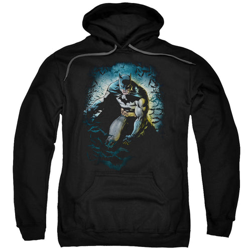Batman Bat Cave Mens Hoodie Black